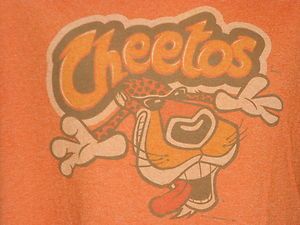 Cheetos Chester The Cheetah Classic Look Design Size Medium T Shirt 