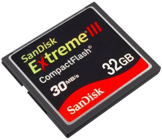 SanDisk Extreme III CF 32 GB Compact Flash Memory Card 32 G Jewel Case 