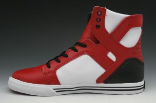 Supra Kids Skytop Sneakers Blk Wht Red Wht S13004Y