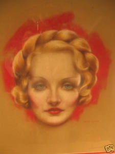 1930s Marlene Dietrich Original Charles Sheldon Signed