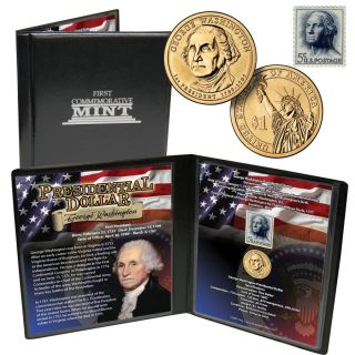 24 k gold Dollar *George Washington Presidential Coin and Jan 1 1932 