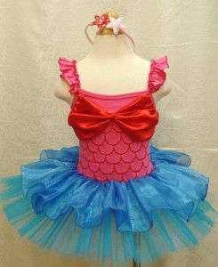 Children Girls Birthday Party Costume Ballet Tutu Dress Xmas Ariel 