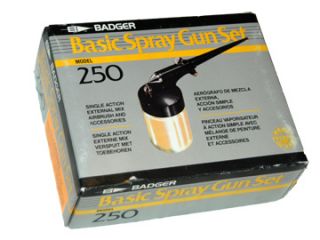 Badger 250 Basic Spray Gun Set Model 250 Single Action Airbrush and 
