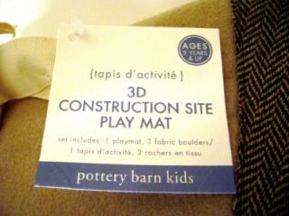 Pottery Barn Kids 3D Contruction Site Play Mat New