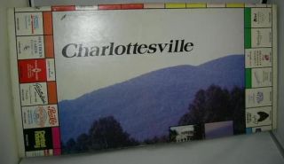 Charlottesville Virginia Business Money Board Game RARE