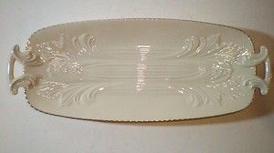 New Lenox China Spring Garden Gold Collect Celery Dish Tray Free 