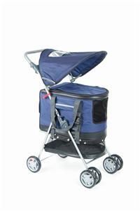 Navy Blue Ultimate 4 in 1 Pet Stroller Carrier Car Seat