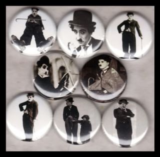 Charlie Chaplin 1 Buttons Badges Classic Silent Film