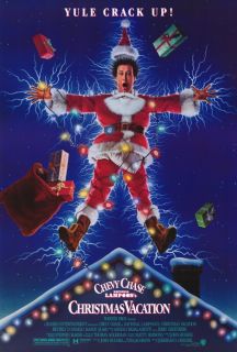 National Lampoons Christmas Vacation Movie Poster 27x40 Chevy Chase 