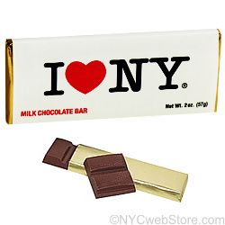 Love NY Dark Chocolate Bar Pack of 3 Bars New York Gift Baskets and 