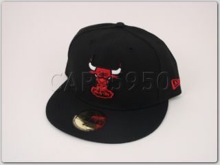 Chicago Bulls Hats New Era Caps Fitted Windy City Black
