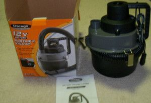 Chicago Power Tools 12V Wet Dry Portable Vacuum