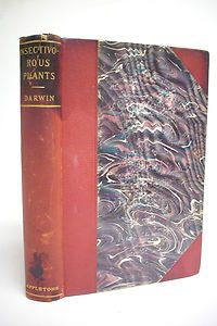 1896 Charles Darwin Insectivorous Plants with Illustrations Leather 