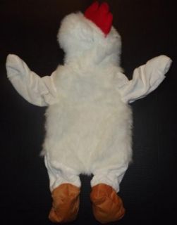Chicken Halloween Costume Infant Baby White One Piece Plush Size 9 12 