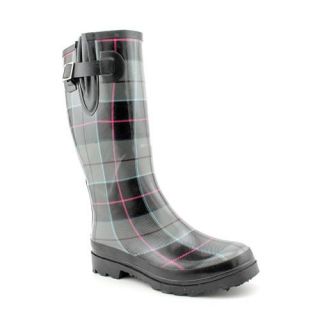 Western Chief Seattle Plaid Womens Size 10 Gray Synthetic Rain Boots 
