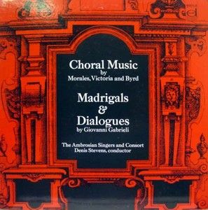 Ambrosian Singers Stevens Choral Music LP Mint 97271