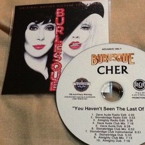 Cher Burlesque Soundtrack Promo CD You HavenT Seen The Last of Me 