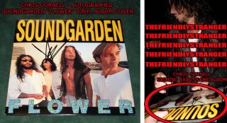 Chris Cornell Signed Soundgarden Flower Album LP Cover Exact Proof 