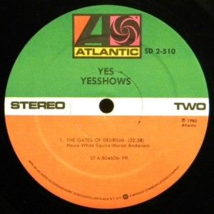 Yes   Yesshows (1980) Vinyl 2 LP Set   Near Mint NM ~ Atlantic SD 2 