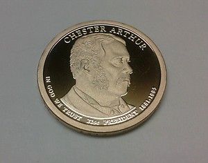 2012 s Gem Proof Chester Arthur Presidential Dollar DCAM