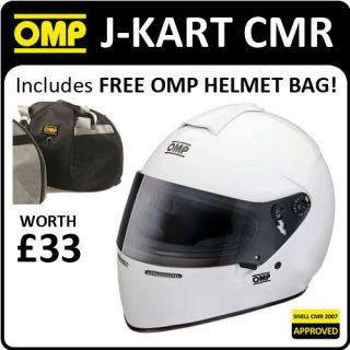 Description Full face specific karting helmet made by OMP from a 