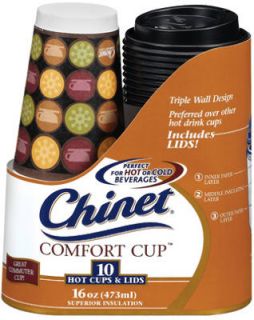 120ct Chinet 34000 16oz Insul Disp Comfort Coffee Cups
