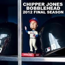 Chipper Jones 2012 SGA 8 16 12 New Bobblehead mint Atlanta Braves 