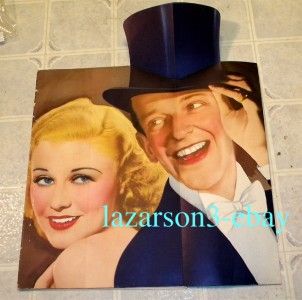 FRED ASTAIRE GINGER ROGERS TOP HAT PRESSBOOK W HERALD & TABLOID 3 DAY 