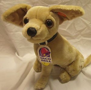 NWT Taco Bell Authentic 11 Chihuahua Dog 1998 Talking Plush Stuffed 