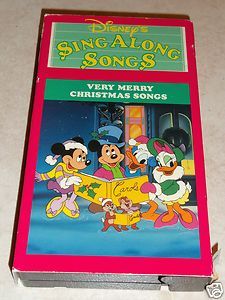 Disneys Sing Along Songs Very Merry Christmas Songs VHS 1st Class Mail