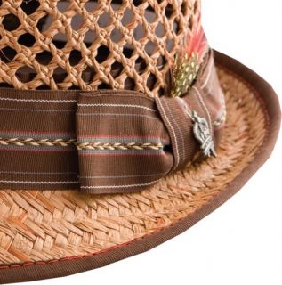 Christys Crown 3800 Bedford Open Weave Straw Fedora