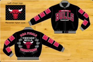Chicago Bulls NBA Commemorative Finals Champ Reversible Wool Adult 