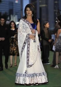Indian Bollywood Star Priyanka Chopra Designer Partywear Lehenga Saree 