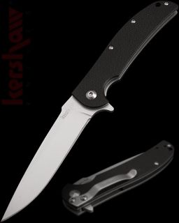 Kershaw Chill Gents Pocket Knife with Flipper G10 Handles Plain Edge 