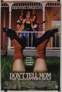   Mom The Babysitters Dead 1991 Christina Applegate Movie Poster