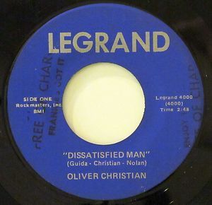 70s Soul 45   Oliver Christian Dissatisfied Man   Legrand   