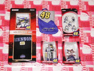 Jimmie Johnson 48 NASCAR Ornaments Christmas Stocking Pit Crew Hat 