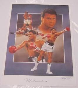 Muhammad Ali Autographed Lithograph Christopher Paluso