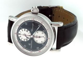 New Mens Chronoswiss Chronoscope CH1523BW Automatic Watch with Box