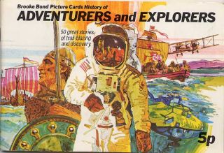 Brooke Bond Trade Card Album Cards Adventurers Explorers 1245 to 1969