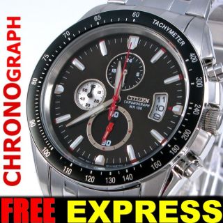 Citizen Men Watch Chronograph 100m Sport Xpress +Box+Warranty AN4030