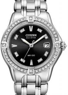 New Citizen Signature Diamond Ladies Watch EW2060 54E MSRP $1195