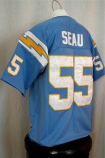 Chargers Junior Seau Powder Blue Throwback Jersey