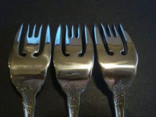 WALLACE*SIR CHRISTOPHER*STERLING FLATWARE*3 SALAD FORKS*EXCL*NR