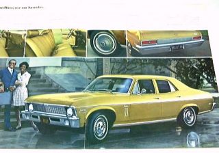 1970 70 Chevrolet Chevy Nova Brochure Coupe Sedan SS