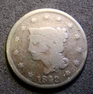 1842 Large Cent Large Date Variety