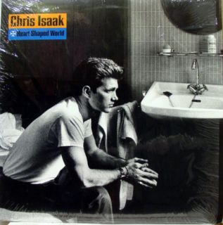 CHRIS ISAAK heart shaped world LP Mint  1 25837 Vinyl 1989 Record
