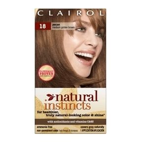 Clairol Natural 18 Pecan Medium Golden Brown Hair Color