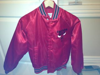 Varsity Chalk Line Chicago Bulls Jacket Vintage