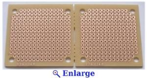 Dual Matrix Circuit Board Prototyping PCB 45x45mm PB50